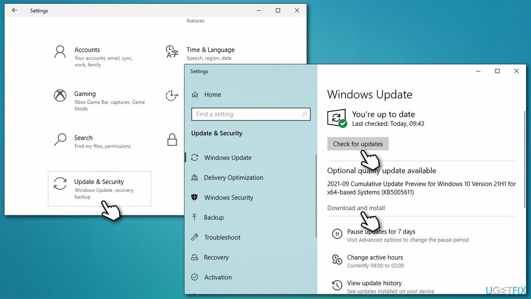 Instalar a través de Windows Update