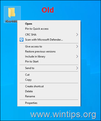 Windows Kontextová ponuka kliknite pravým tlačidlom myši