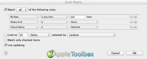 Crea una playlist intelligente