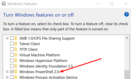 windows-powershell-włącz-lub-wyłącz-funkcje-window