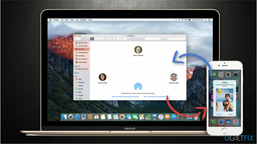 Vienkāršākais veids, kā pārsūtīt failus no iPhone uz Mac, ir izmantot AirDrop 