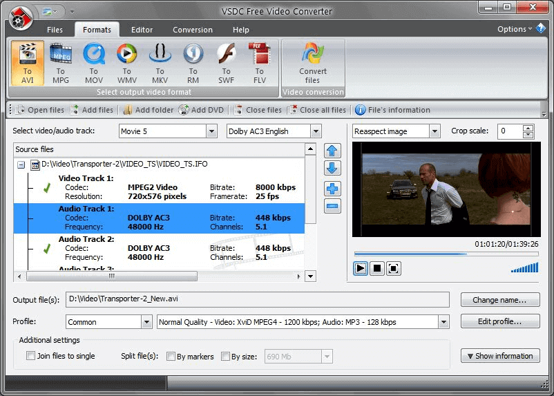 VSDC brezplačen video pretvornik