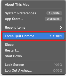 Utiliit Force Quit