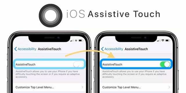 Atingerea de asistență pentru iPhone și iOS