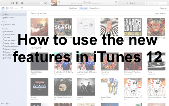 Hvad er nyt i iTunes 12 Hovedbillede