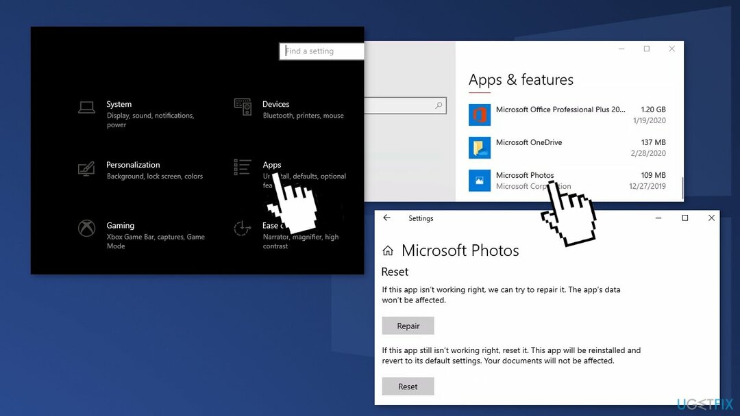 Reparieren oder Zurücksetzen von Microsoft Fotos