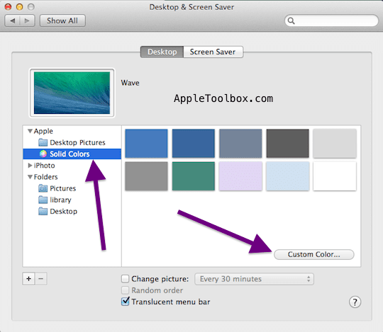 benutzerdefinierte Farbe einfarbiger Hintergrund Desktop
