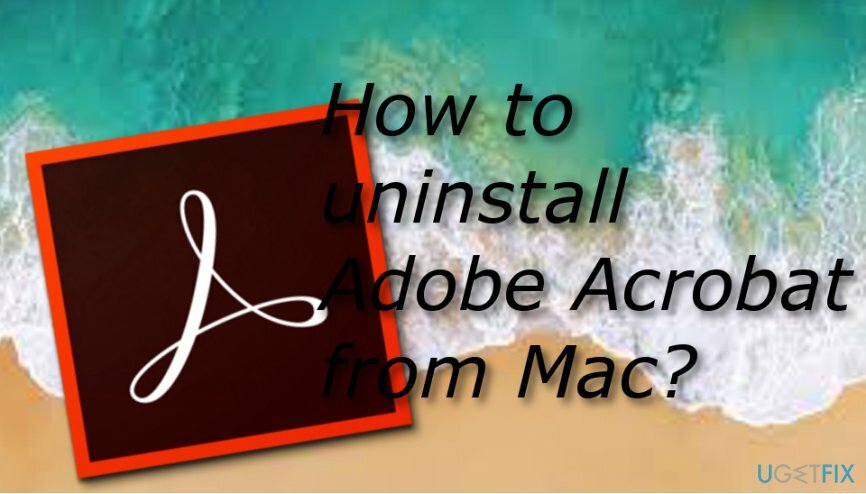 როგორ წაშალოთ Adobe Acrobat Mac-იდან