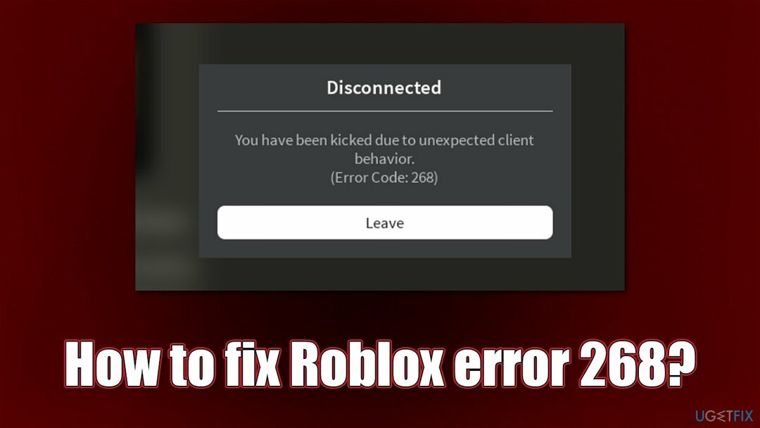 Kuinka korjata Roblox-virhe 268?
