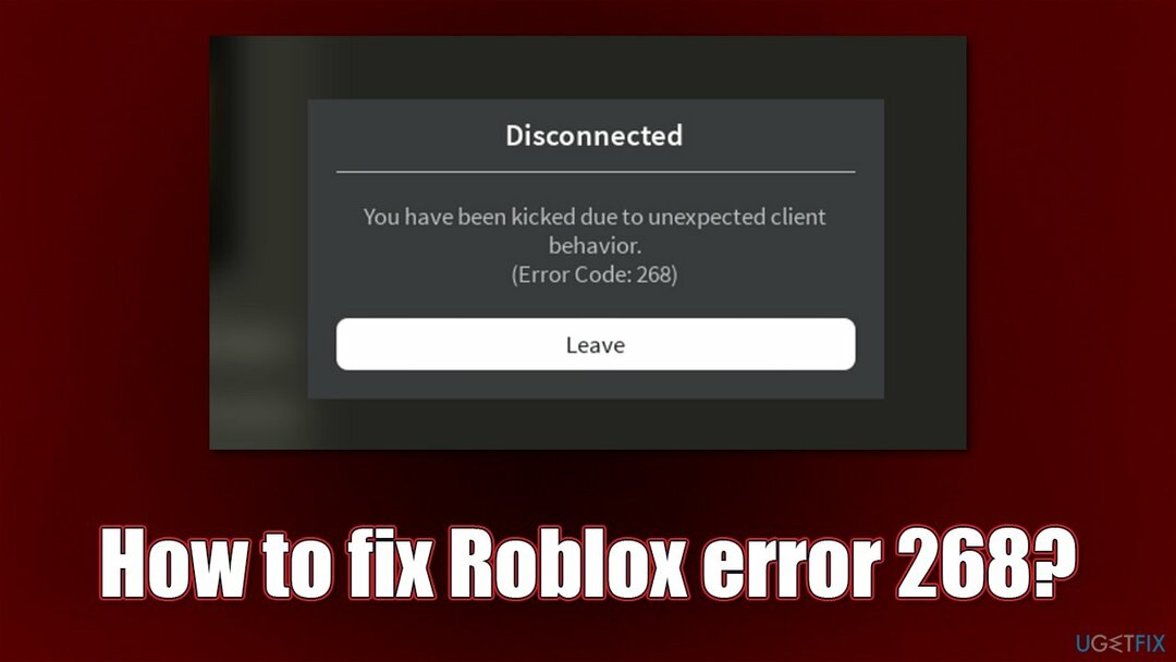 Bagaimana cara memperbaiki kesalahan Roblox 268?