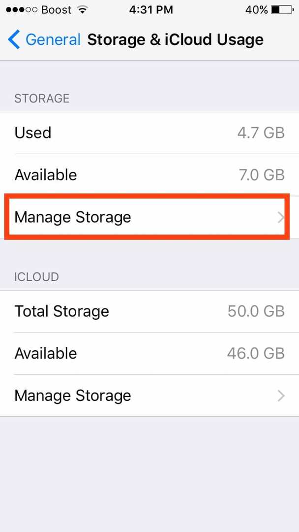 تحقق من مساحة تخزين iPhone قبل تثبيت iOS 10