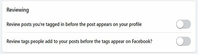 Facebook-tag-review-settings