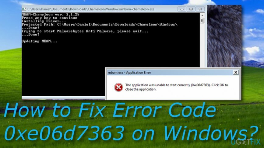 Код ошибки 0xe06d7363 в исправлении Windows