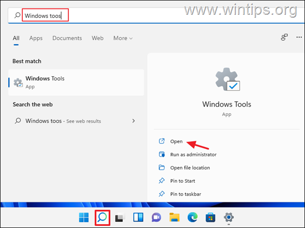 Windows-Tools der Systemsteuerung