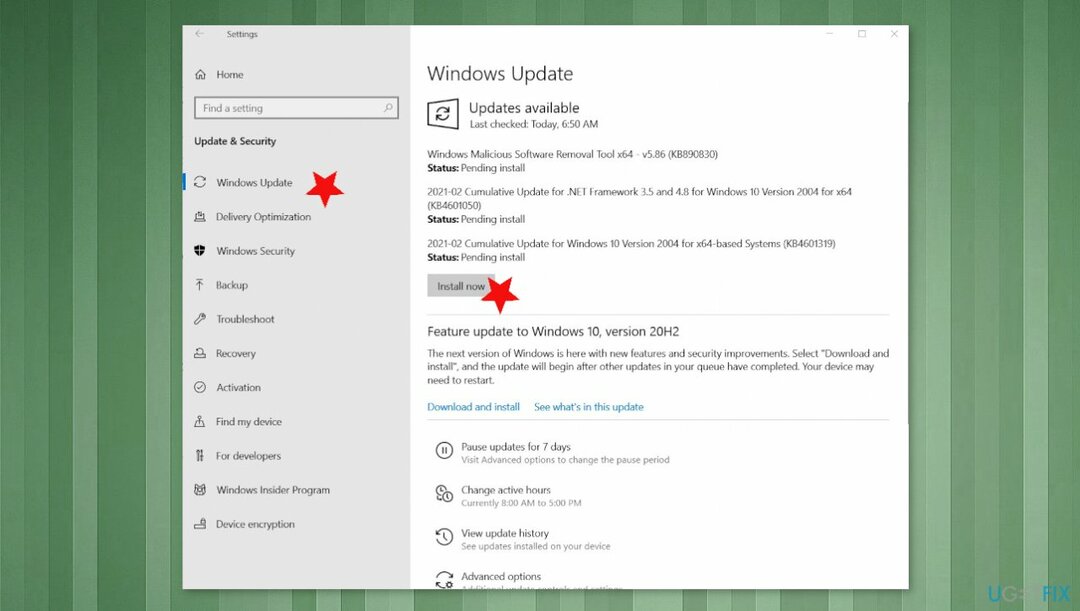 Windows-Betriebssystem-Update