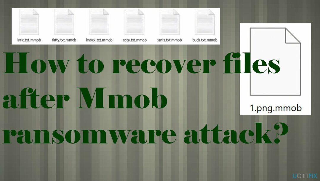 Mmob रैंसमवेयर फ़ाइलें