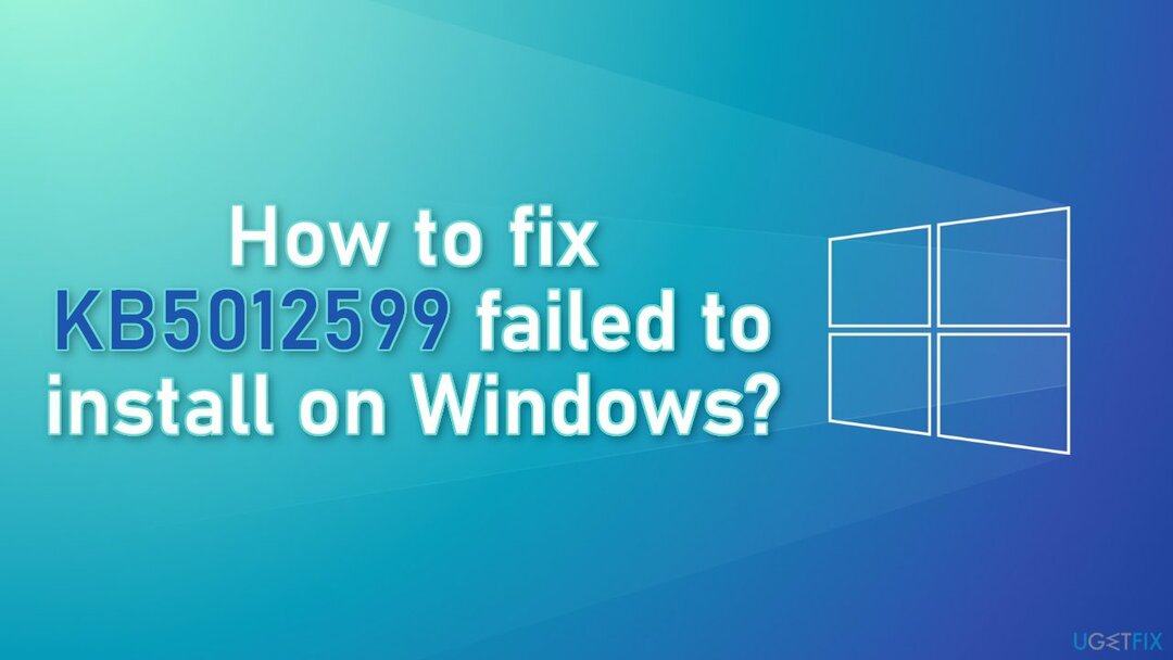 Как исправить ошибку установки KB5012599 в Windows