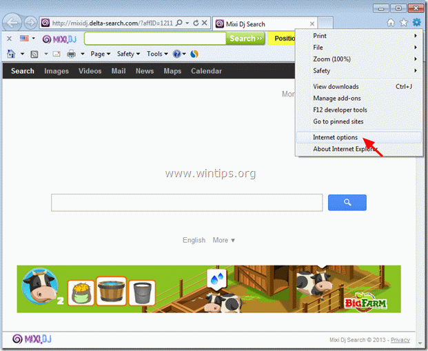 hapus Toolbar pencarian MixiDJ - penjelajah internet