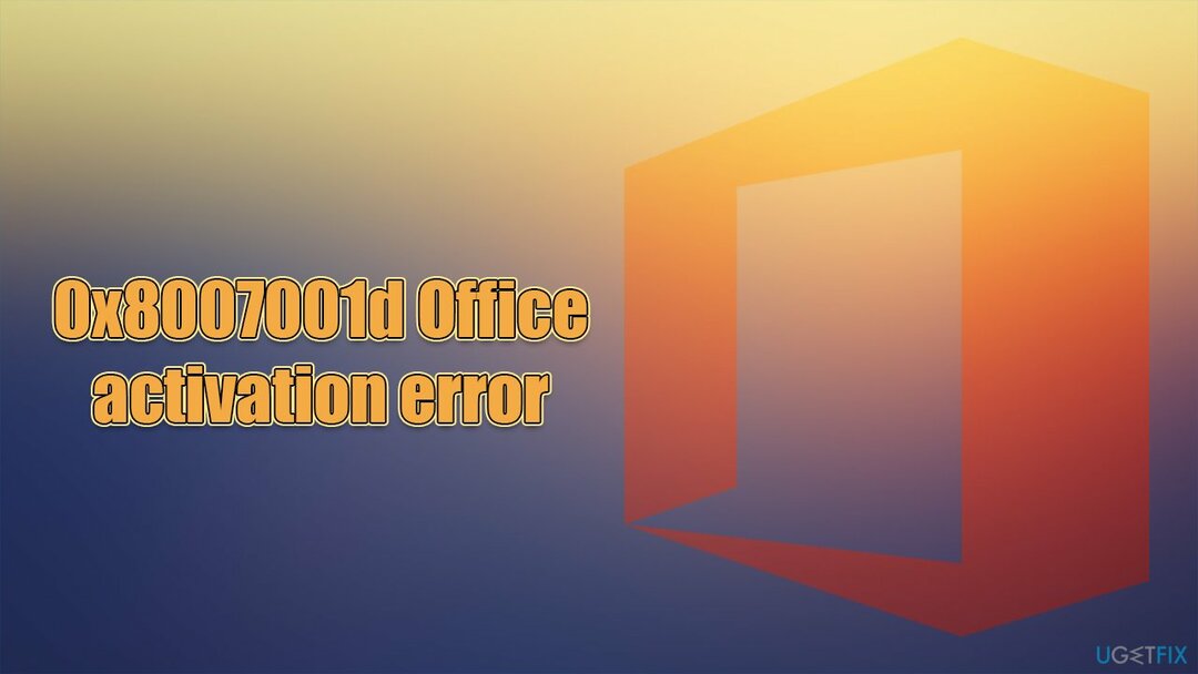 Hogyan lehet javítani a 0x8007001d hibát az MS Office aktiválásakor?