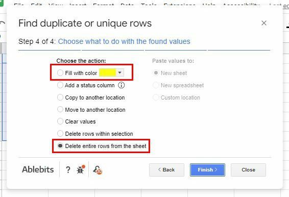 Finden Sie Duplikate von Google Sheets