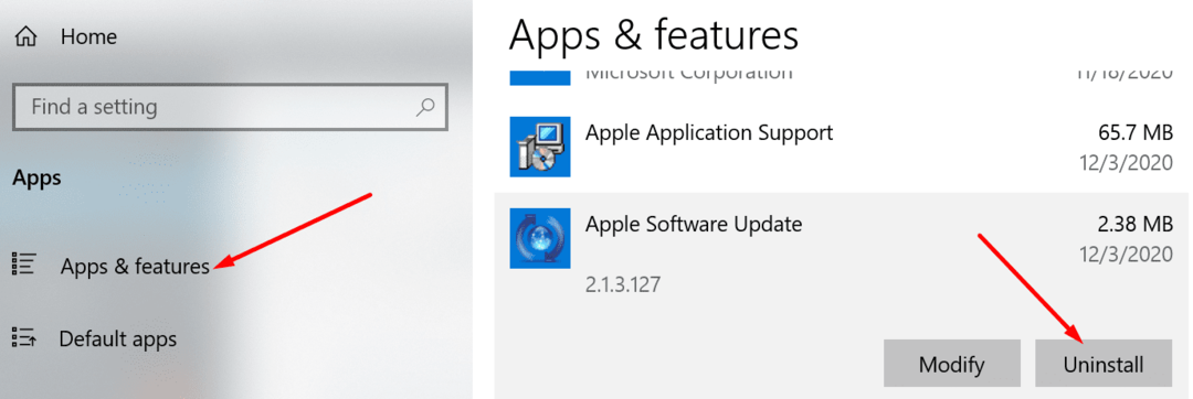 aplikasi dan fitur uninstall aplikasi