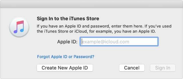 היכנס לחלון iTunes Store