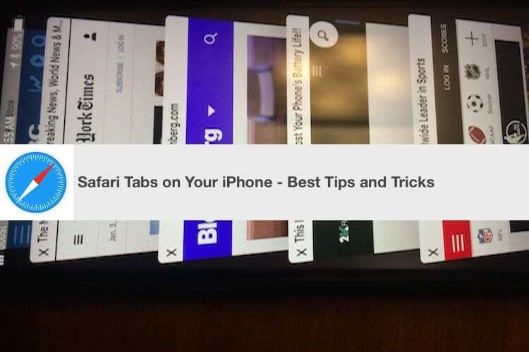 Kako uporabljati zavihke Safari na iPhoneu