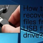 수동 기술로 USB 파일 복원