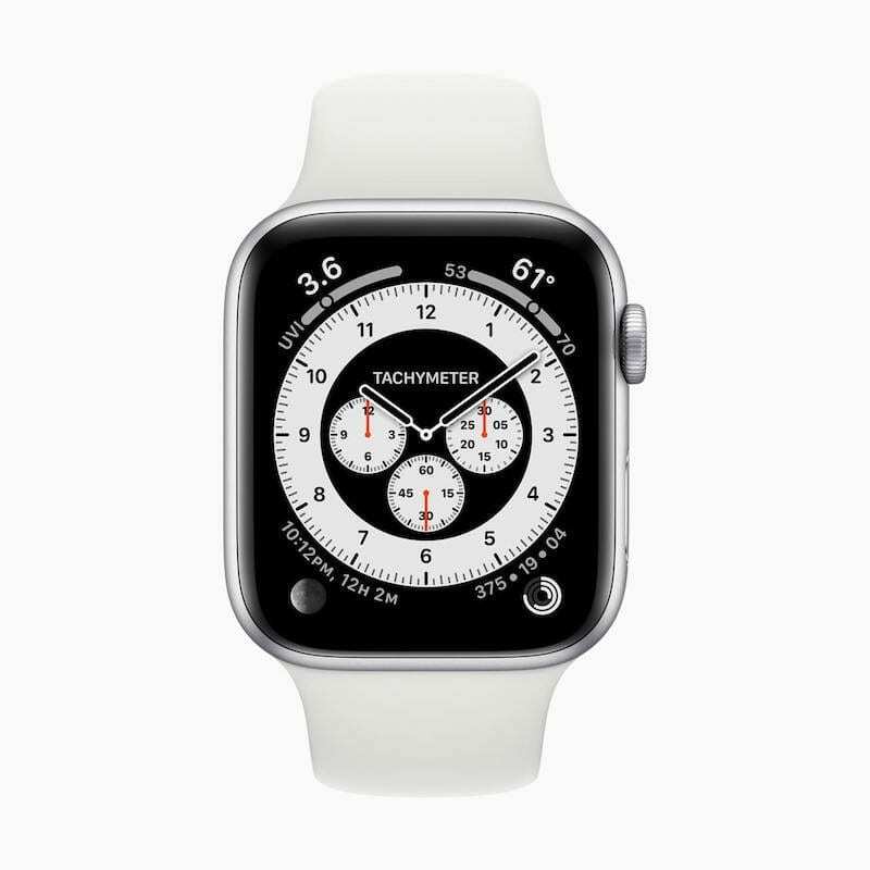 Ciferník hodiniek s chronografom WatchOS 7