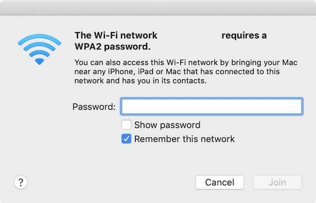 Heslo sítě Wi-Fi