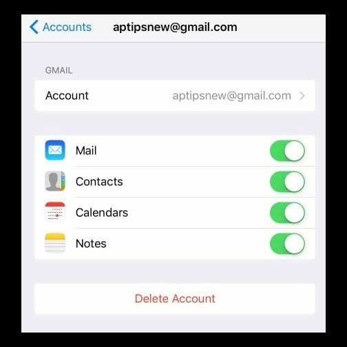 Trova password e account di posta elettronica di iPhone in iOS11