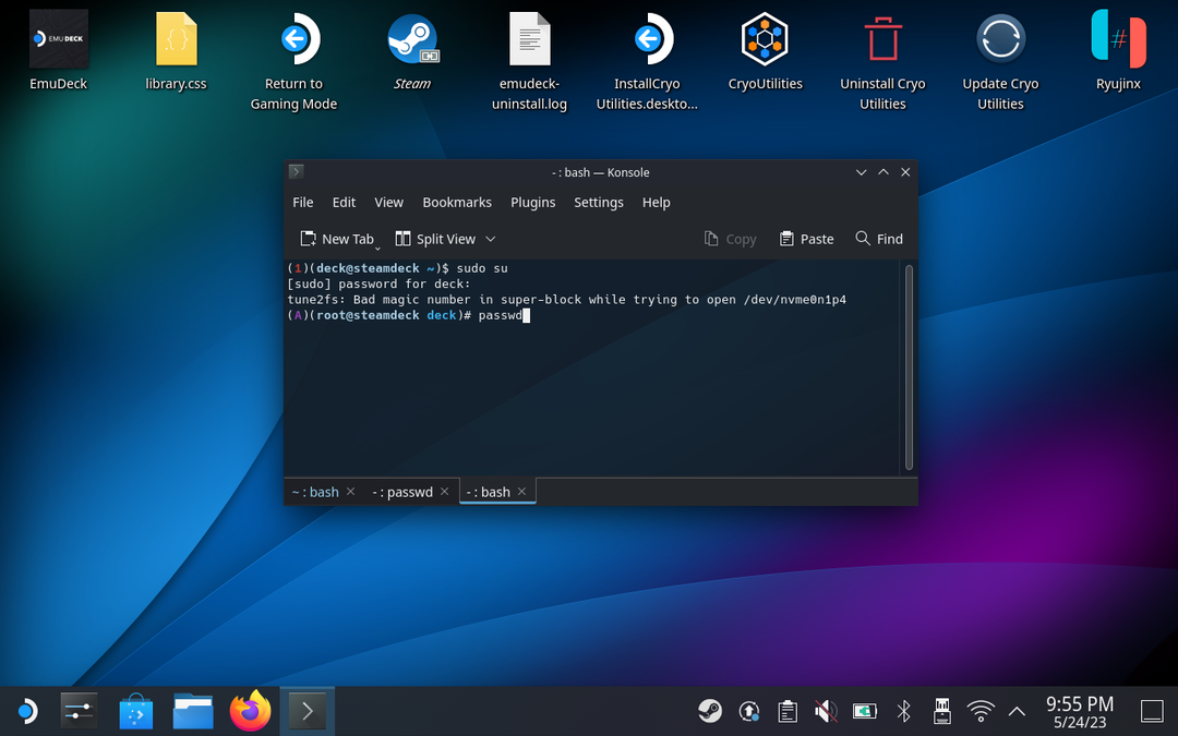 Cum să resetați parola de root pe Steam Deck - 7