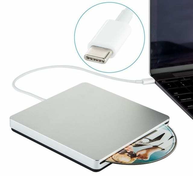 Lecteur de disque externe avec MacBook