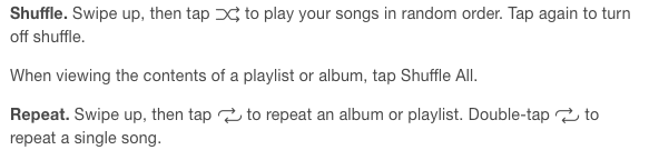 Hogyan ismételjük meg és keverjük össze a dalokat az Apple Music alkalmazásban