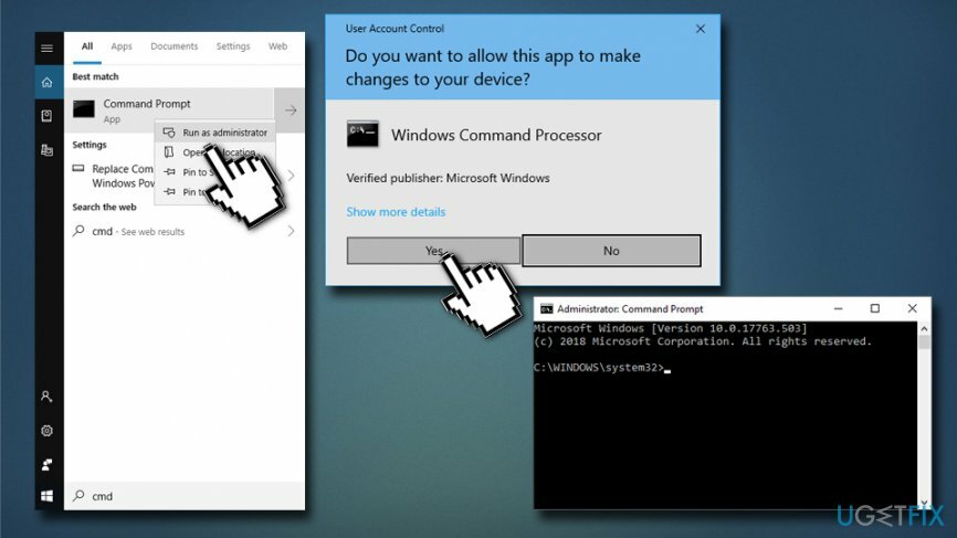 Masuk ke Command Prompt untuk menggunakan DISM