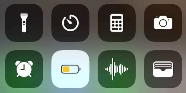 Low Power Mode-knop in Control Center.