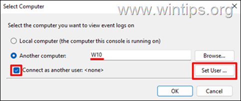 วิธีเข้าถึง Event Viewer บนคอมพิวเตอร์เครื่องอื่น 