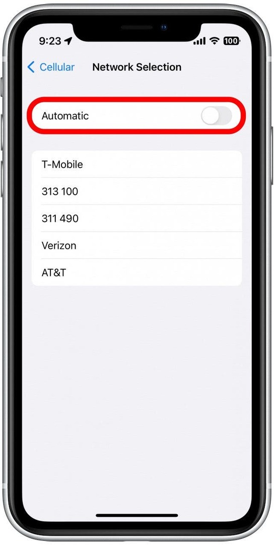 Si el interruptor junto a Automático está atenuado, eso significa que esta configuración está desactivada.