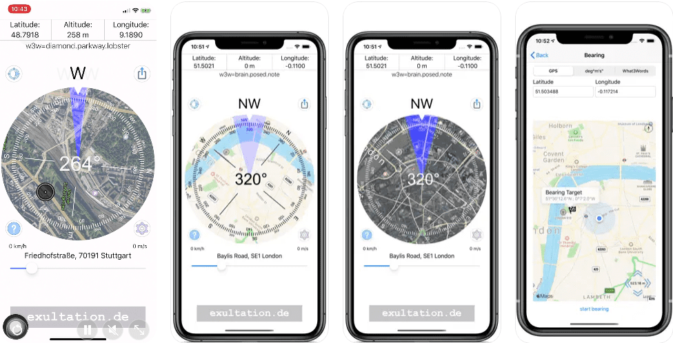 Kompas - profesionalna najboljša aplikacija za kompas za iPhone