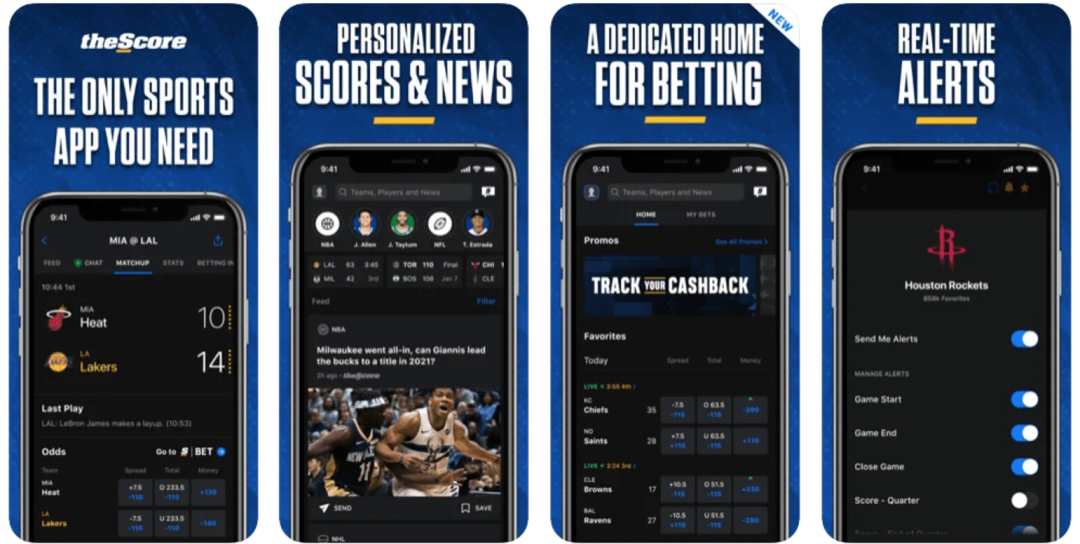 de score sportnieuws en scores apps