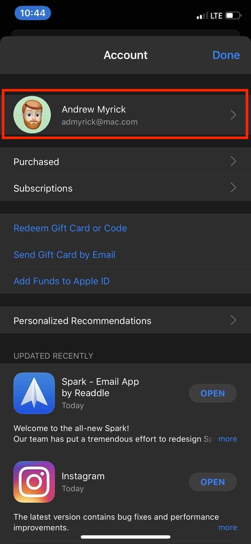 Supprimer les informations de paiement App Store 6