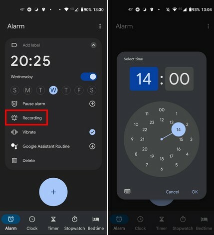 Sons de l'alarme de l'horloge Google