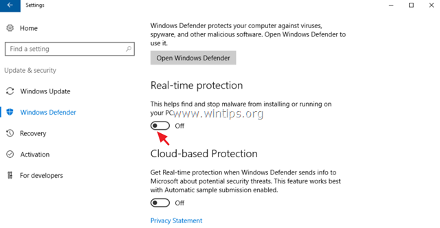 sammuta Real Time Protection Server 2016