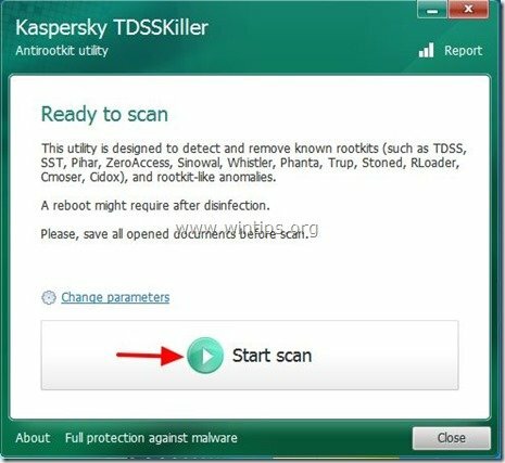 TDSSKILLER-стартиране-сканиране