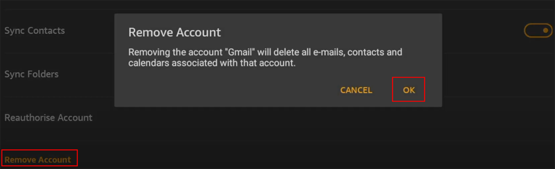 Remover e-mails do aplicativo Amazon Fire Email