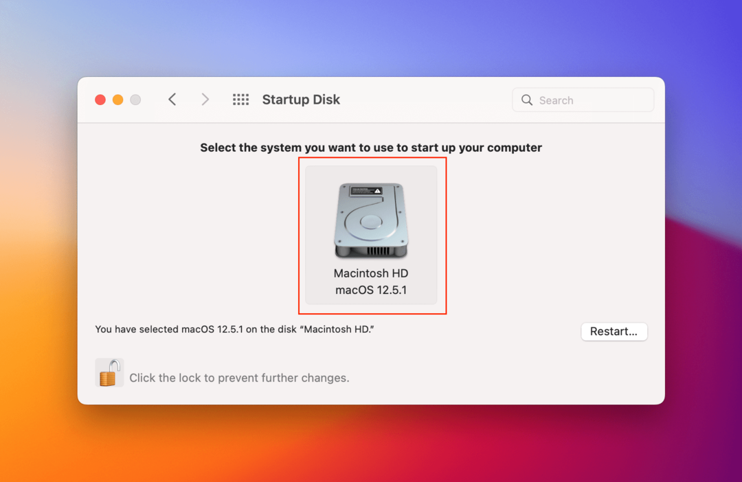 macOS 깜박이는 폴더 물음표 오류 수정 방법 - 시동 디스크 재선택 - 3