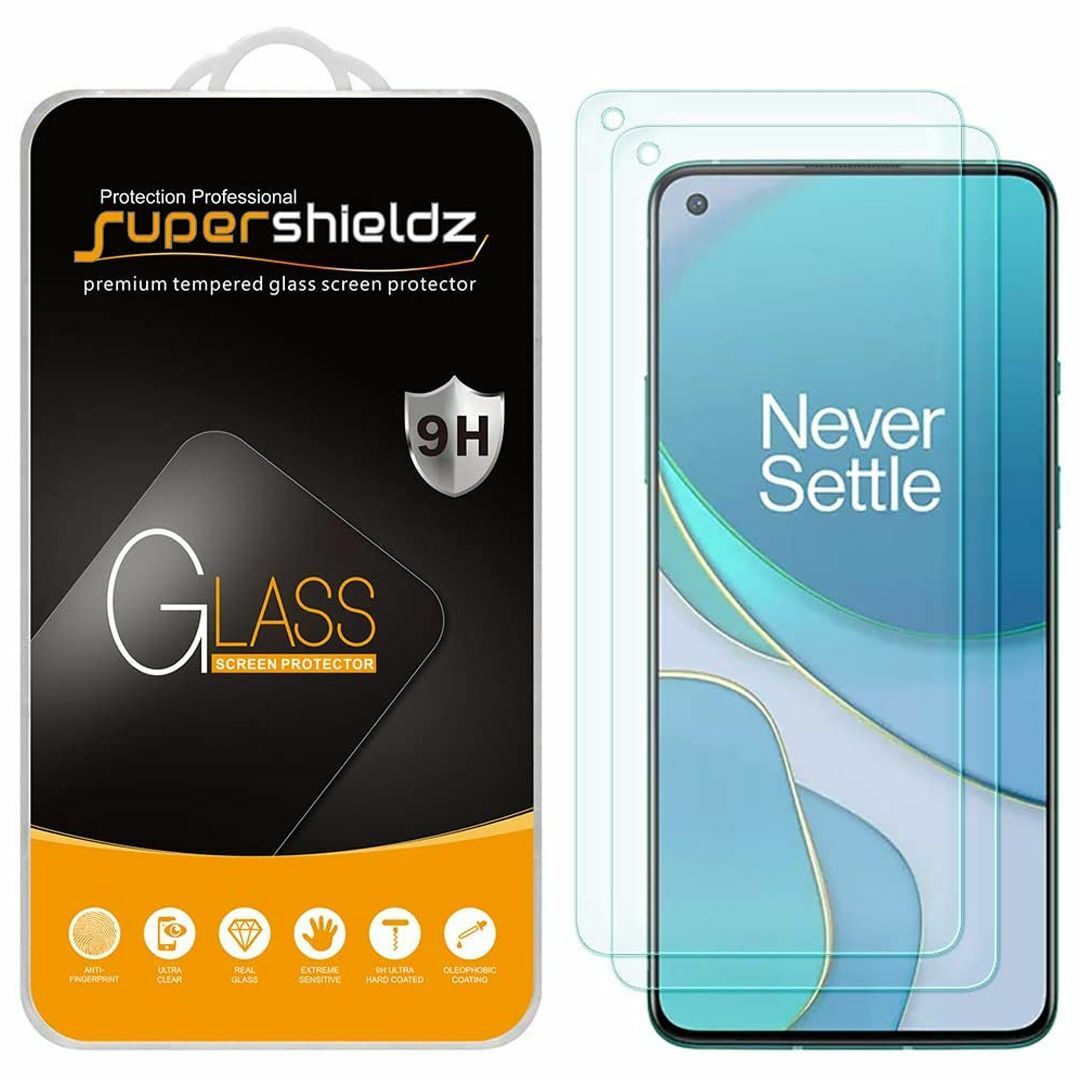 Supershieldz' tilbud er anstendige når det gjelder skittbillige skjermbeskyttere, og de selger en to-pakke med ultra-billige herdet glassbeskyttere for OnePlus 8T.