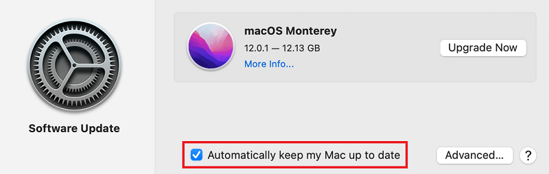 Автоматично поддържане на моя Mac актуален