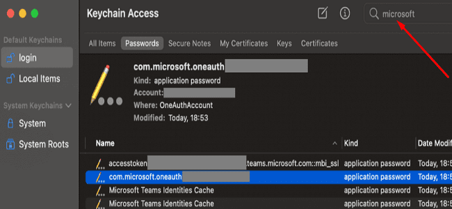 keychain-access-microsoft-teams