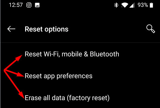 reset oneplus telefoon